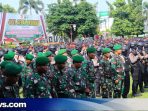 Apel Gelar Pasukan, Personil TNI Polri di Kudus Telah Disiapkan Amankan Pemilu 2024