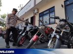 Ganggu Kenyamanan Warga, Puluhan Motor Brong Diamankan Polres Kudus