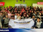 Mahasiswa KKN UMK Latih Ibu-ibu PKK Glagah Kulon Olah Limbah Sarang Lebah Jadi Lilin Aromaterapi