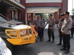 Jelang Hari Buruh, Polres Kudus Cek Kesiapan Personel dan Kendaraan Operasional